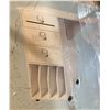 Image 1 : Craft Table organizer in plastic white finish - 37in x 22in x 32 1/2in