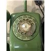 Image 2 : Vintage green rotary dial telephone converted to lamp
