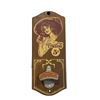 Image 1 : Original Coca Cola Starr X bottle opener on wooden backing