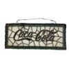 Image 1 : Vintage stained glass Coca Cola sign - approx. 16 1/2in x 7in