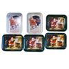 Image 1 : 6 assorted 1990's Coca Cola Santa Claus trays