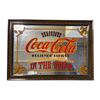Image 1 : Vintage mirror back Coca Cola advertising sign - approx. 20inx 14in