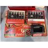 Image 2 : Group of assorted Coca Cola collectibles - Evolution of the Contour Bottle sets/ napkin dispenser/ p