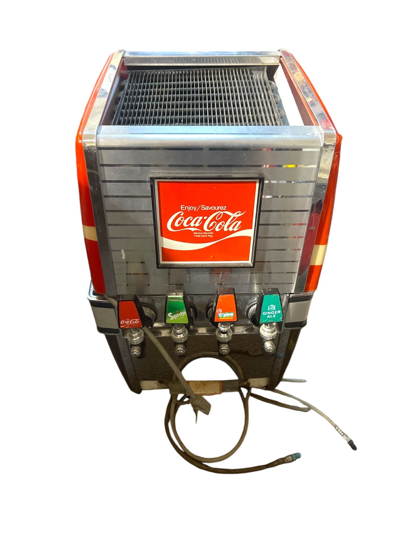 Vintage Coca Cola counter top soda machine - approx. 25in x 16in x 14in