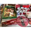 Image 3 : Large collection of Coca Cola memorabilia - trays/ cups/ tins/ ornaments