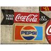 Image 2 : 5 assorted collectible signs - Coca Cola & Pepsi