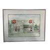 Image 2 : Group of 3 Coca Cola framed paintings/prints signed DMorris 1986 - Granger Grocery/ Cambridge Grocer