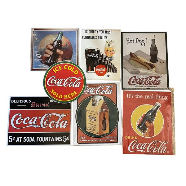 Vintage Coca Cola signs & advertising