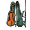 Image 2 : 2 vintage violins in cases (some repair needed(