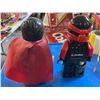 Image 2 : 2pc Lego Superman & Ninjago alarm clock figurines