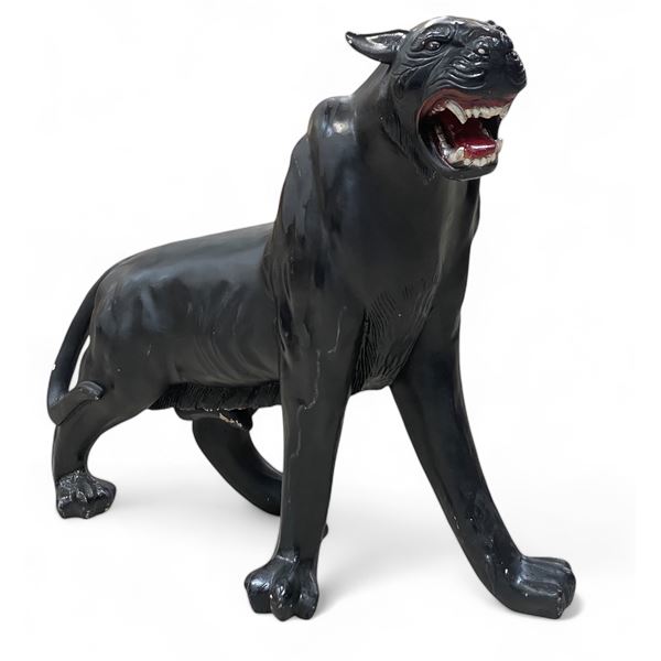 Large Vintage black panther - 36"H