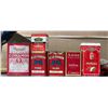 Image 2 : Group lot - Vintage spice tins - Blue Ribbon, Schilling, Szego, Empress