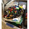Image 8 : Large group of die-cast toys/ Lego pieces/ racing track/ Batman kids bag/ toys etc.