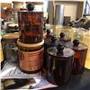 Image 2 : Group of assorted set dec Laboratory Accessories - includes Jars/Glass Bottles/Viols (from the horro