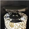 Image 2 : "Rosanna - Rococo Noir" - Set of 3 large skirted pedestals
