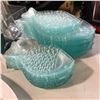Image 2 : Group of assorted decor - includes approx. 25 Glass Fish Plates/2 Serving Trays/ Vintage Hand Painte