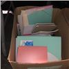 Image 2 : Group lot of boxes that includes USA and State of Washington flags, binders, portfolios and misc. pr