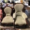 Image 2 : Group of two matching chairs, one small (36"H), one large (42"H)