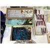 Image 2 : Group lot containing Cavalieri wallets, glass light decorations, polished rocks, etc.