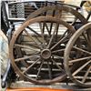 Image 2 : Group lot including park bench, vintage boat rudder handle, misc. garden tools