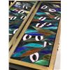 Image 2 : 2 pc - Stained glass panels (30x10")