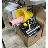 Image 2 : Group lot - Misc. household items including wire baskets, security camera housings, backpack, books,