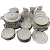 Image 1 : Group lot - Fine Bone China, La Luna by Lorren Home Trends - Plates, salt and pepper shaker, creamer