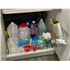 Image 2 : Large group of assorted cleaning supplies & misc.