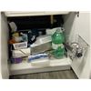 Image 3 : Large group of assorted cleaning supplies & misc.