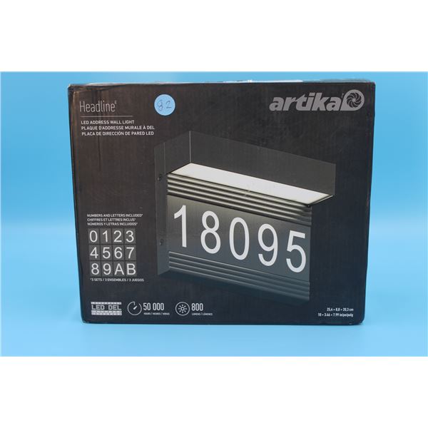 LED  Address Wall Light