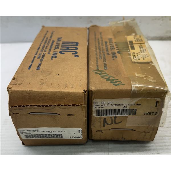 (2) Mac #82A-0A-BRA Valves