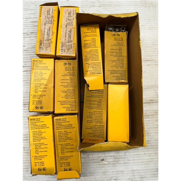 Lot of (10) Hubbell #HBL4710 Twist-Lock Single Receptacles