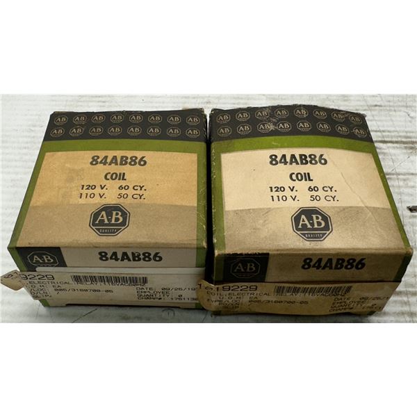 (2) Allen Bradley #84AB86 Coils