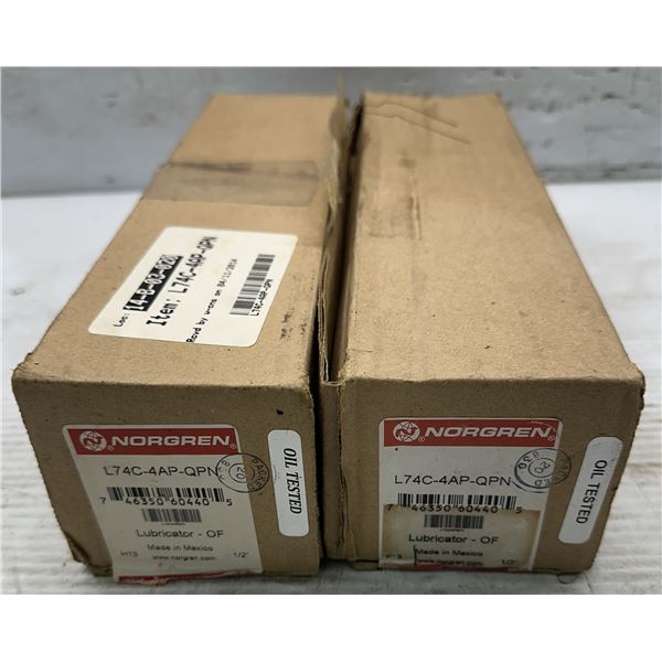 (2) Norgren #L74C-4AP-QPN Lubricators