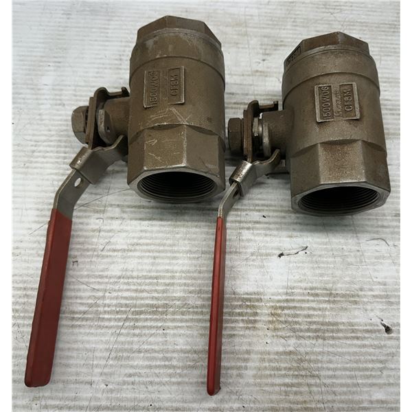 Lot of (2) Legend #CF8M 1500 W0G Ball Valves