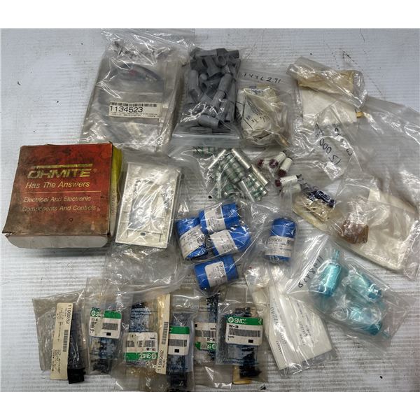 Lot of Misc. Holders, Face Plates, Capacitor Items Plus More+++