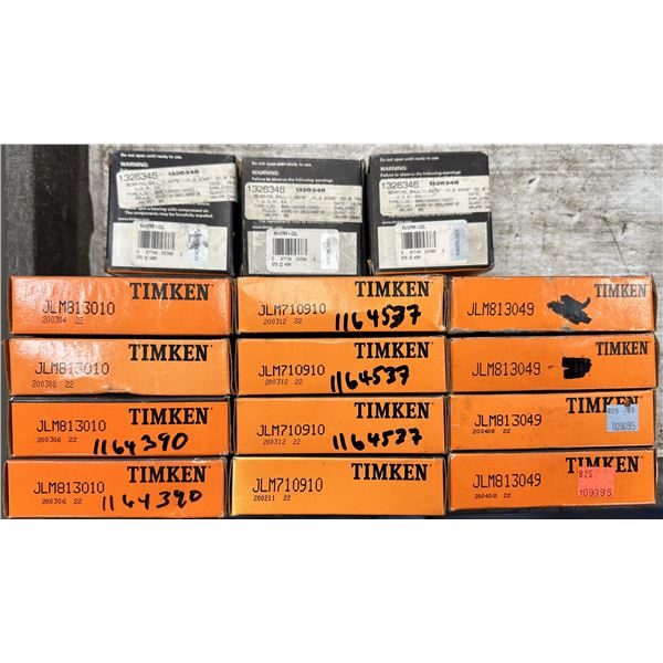 Lot of Misc. Timken Bearing as Pictured