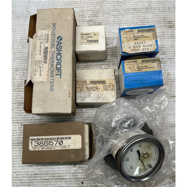 Lot of Misc. Thermometers, Meters, Totalizer Item Plus More+++