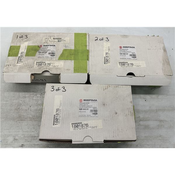 (3) Boxes of Werma #320 002 01/DE-78604 Signal Lamps