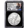 Image 1 : 2022-W $1 Proof American Silver Eagle Coin NGC PF70 Ultra Cameo Moy & Ryder Signed