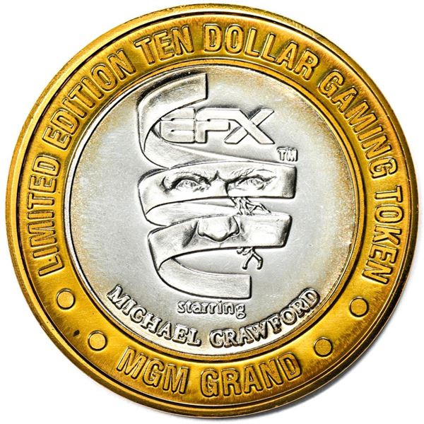 .999 Silver MGM Grand Las Vegas $10 Casino Limited Edition Gaming Token