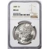 Image 1 : 1889 $1 Morgan Silver Dollar Coin NGC MS63