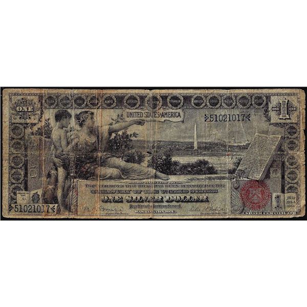 1896 $1 Educational Silver Certificate Note