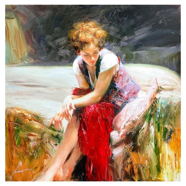 Pino (1939-2010) "Whispering Heart" Limited Edition Giclee on Canvas