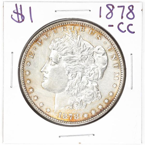1878-CC $1 Morgan Silver Dollar Coin Nice Toning