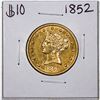 Image 1 : 1852 $10 Liberty Head Eagle Gold Coin