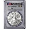 Image 1 : 2015 $1 American Silver Eagle Coin PCGS MS70 First Strike Mercanti Signature