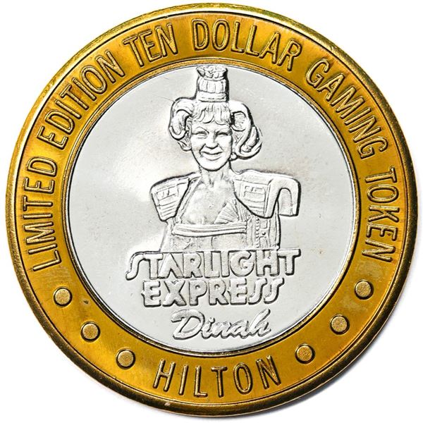 .999 Silver Hilton Las Vegas, Nevada $10 Casino Limited Edition Gaming Token