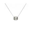 Image 3 : 14KT White Gold 0.74 ctw Diamond Pendant with Chain
