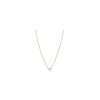 Image 3 : 14KT Yellow Gold 0.15 ctw Diamond Solitaire Necklace